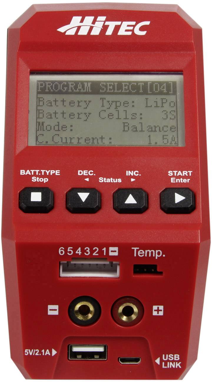 Hitec Scale model multifunction charger 12 V, 230 V 6 A-1