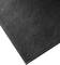 A close-up of a black leather surface with a visible seam in the lower right-hand corner.