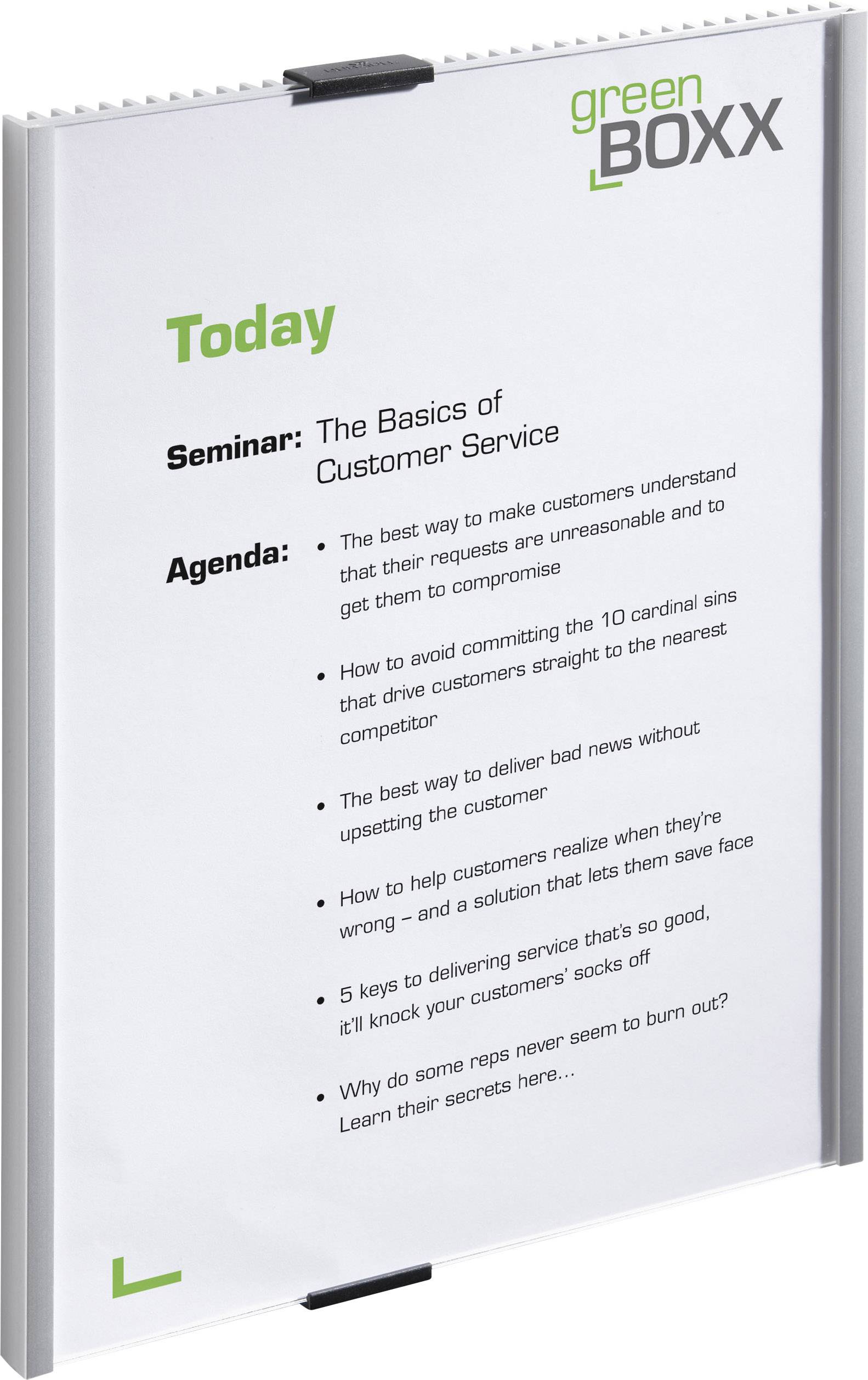 Durable Door sign INFO SIGN - 4806 (W x H) 210 mm x 297 mm Metallic, Silver 480623