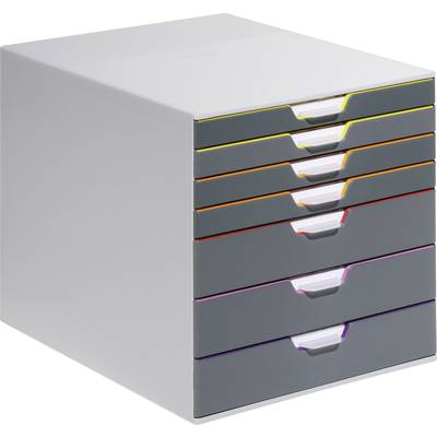 Durable VARICOLOR 7 - 7607 760727 Desk drawer box Grey A4, C4, Folio, Letter No. of drawers: 7