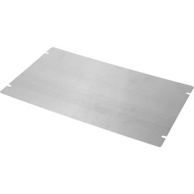 Rectangular metal plate on a white background.