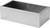 A rectangular metal container with an open interior, suitable for storing or transporting items.