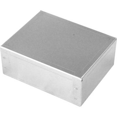 Metal rectangular box with a lid, often used for storage or as an enclosure for electronic components.