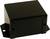 Black rectangular metal casing with two mounting holes on the sides.