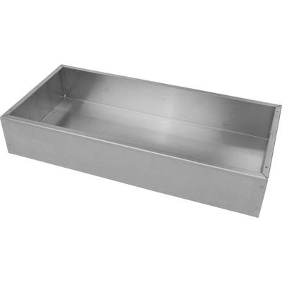 Rectangular metal tray with smooth sides and a flat base. Used for storage or construction purposes.<br><br>Note: The translation is essentially word-for-word, maintaining the original meaning and technical description in British English.