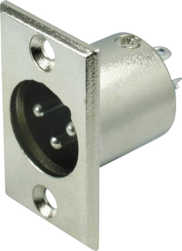 Kash 55001 XLR connector Sleeve plug Number of pins: 3 Silver 1 pc(s)