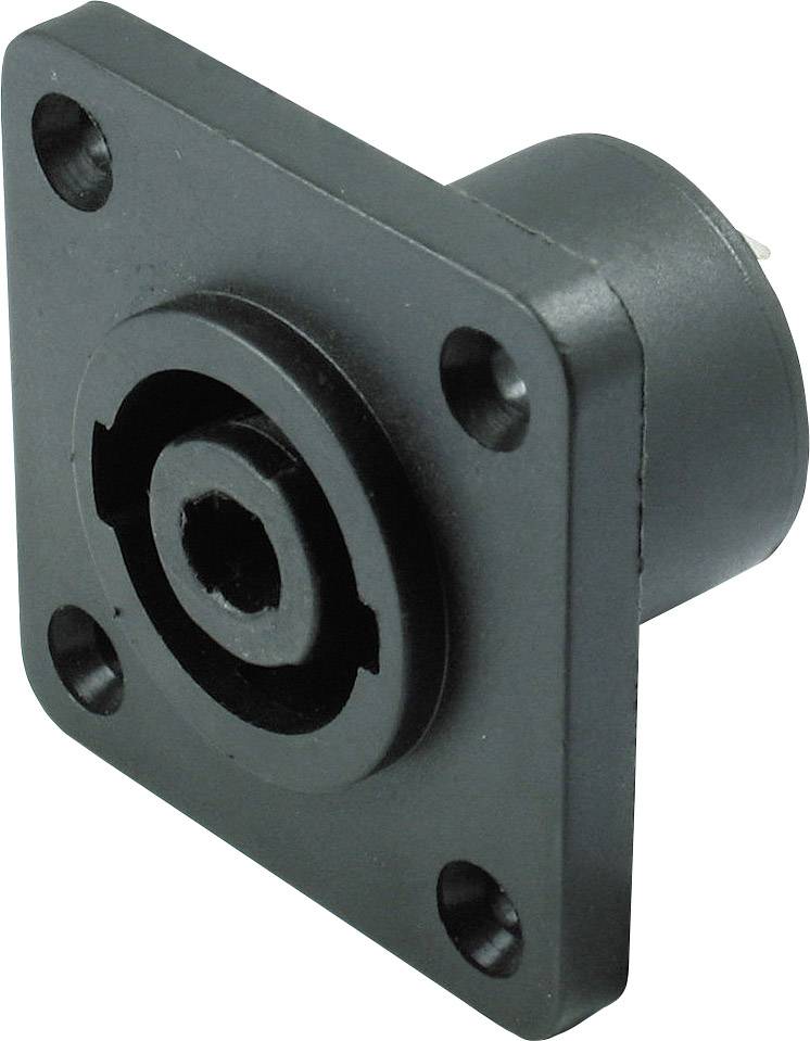 Kash 55220 Audio jack Sleeve socket, straight pins Number of pins: 4 Black 1 pc(s)