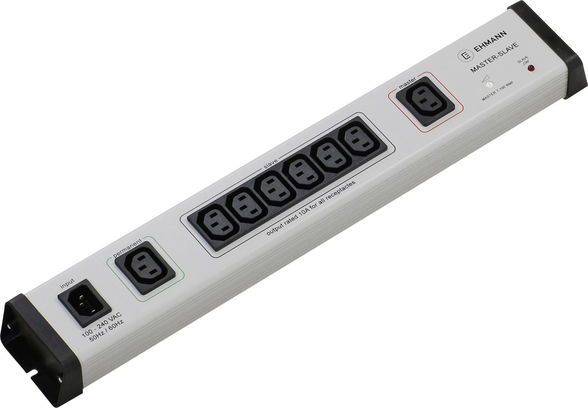 Ehmann 0211c05082308 Smart power strips (master/slave strips) 8x Grey 1 pc(s)