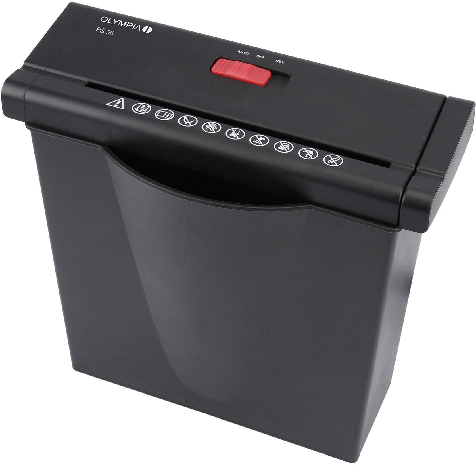 Olympia PS 36 Document shredder 6 sheet Ribbon cut 6 mm P-2 7 l