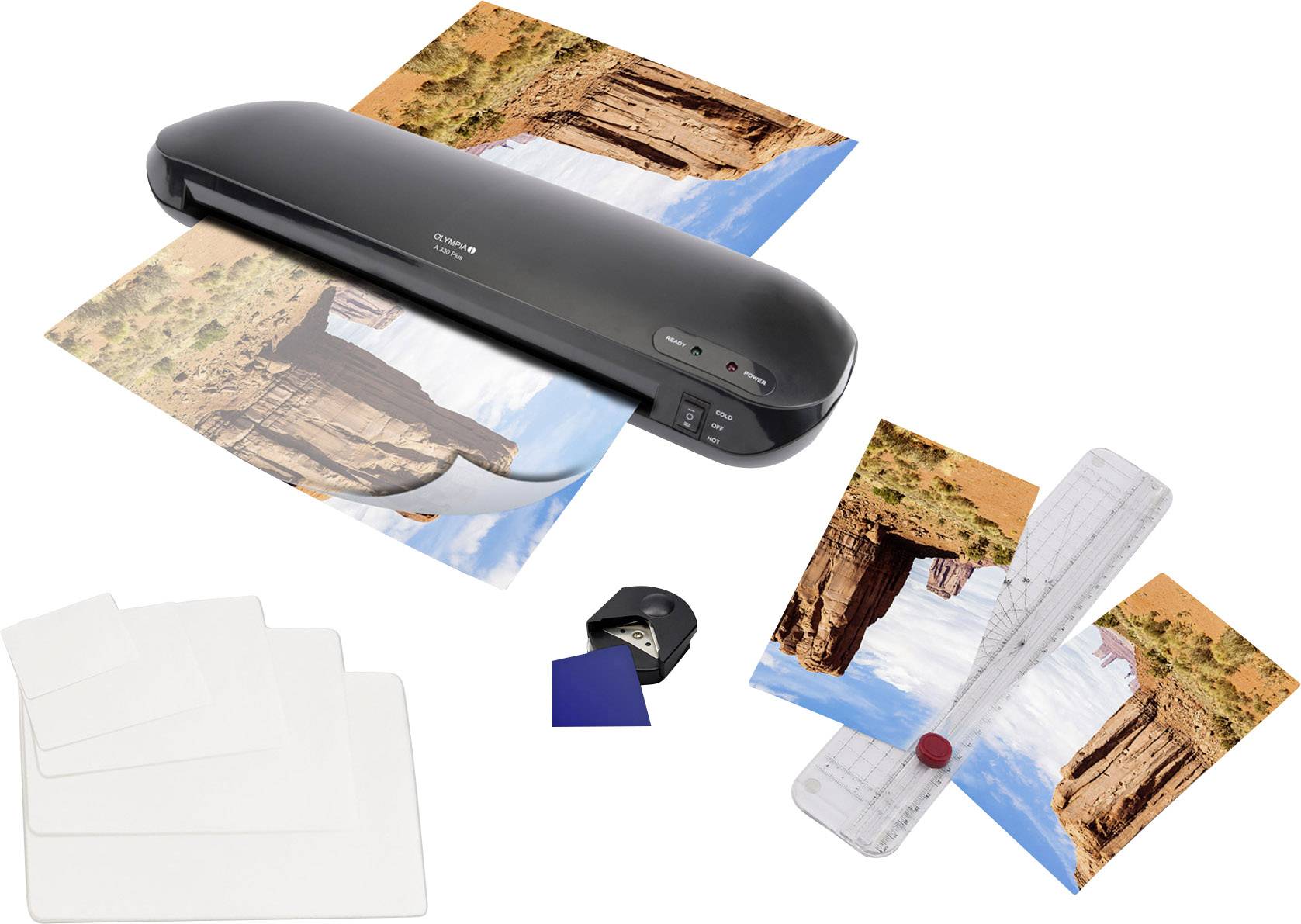 Olympia Laminator kit A 330 Plus 3138 A3, A4, A5, A6, A7, A8, Business cards