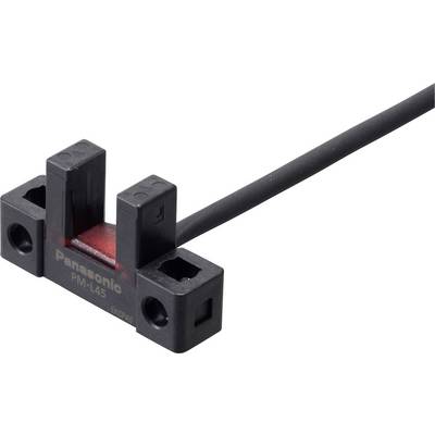 'Panasonic Photoelectric Sensor PM-L45', black housing with cable connection, for detecting objects in production processes.