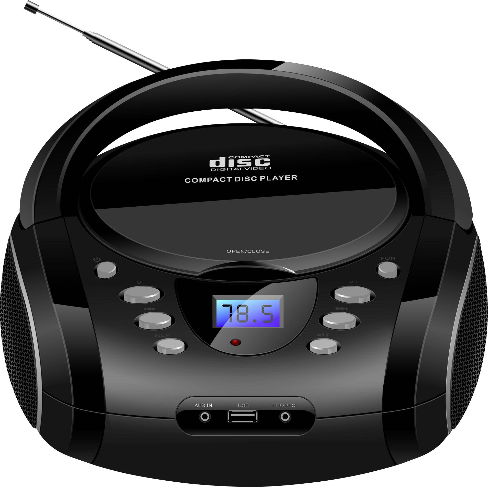 best small portable cd player with speakers