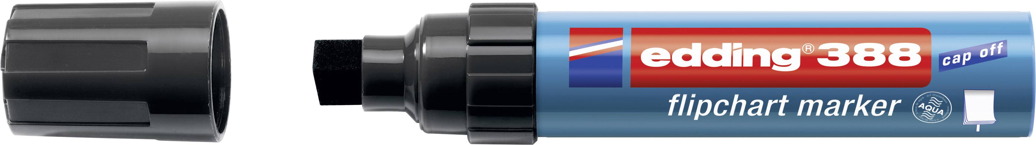 Edding 4-388001 Flipchart marker Flipchartmarker Wedge tip 4 - 12 mm Black 1 pc(s)