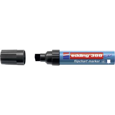 A blue Edding 388 flipchart marker with the cap removed, suitable for whiteboards and flipcharts.