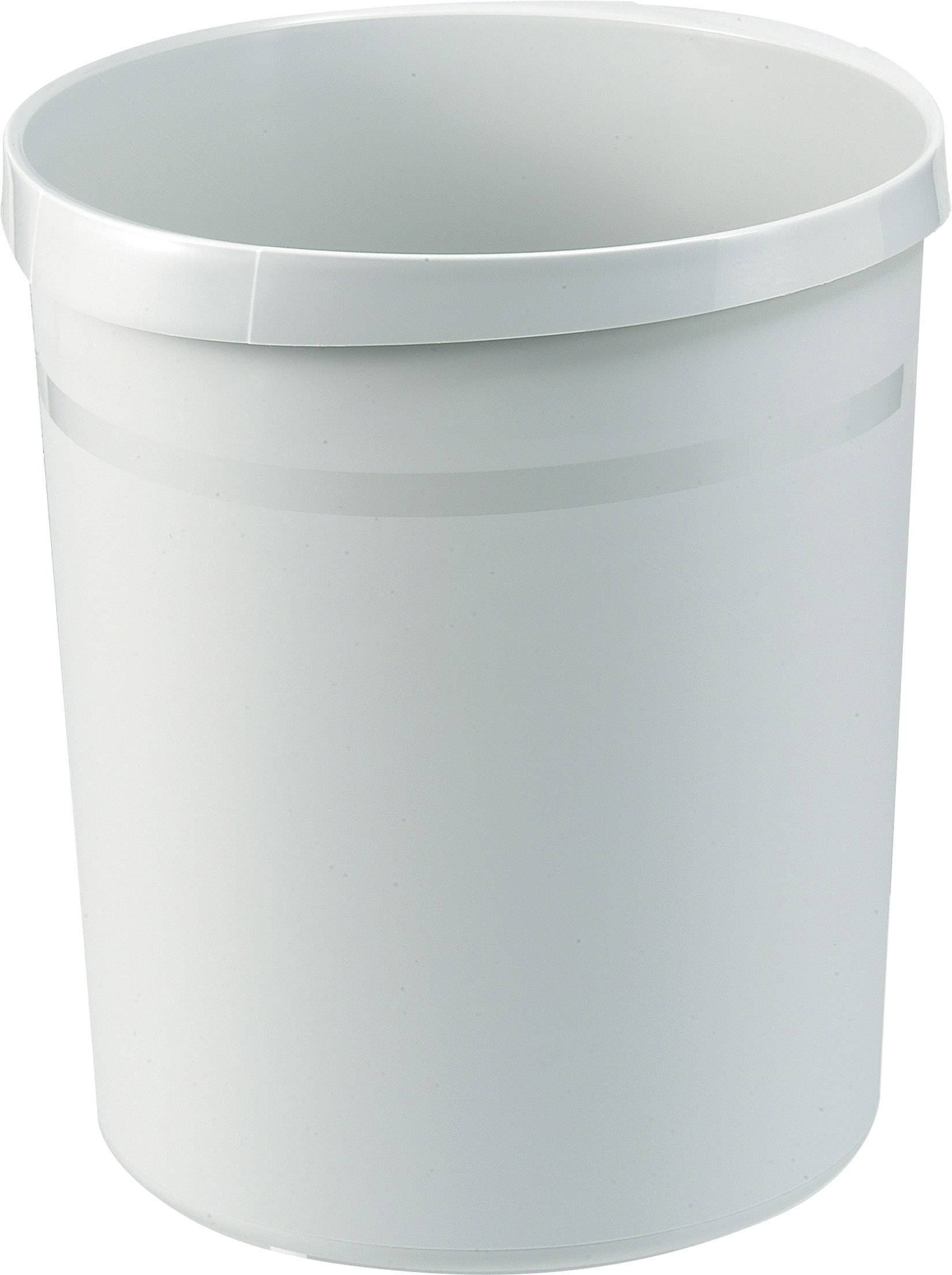 HAN GRIP 18190-11 Waste paper basket 18 l (Ø x H) 312 mm x 345 mm Polypropylene Light grey 1 pc(s)