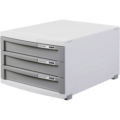 HAN CONTUR 1503-19 Desk drawer box Light grey A4, B4, C4 No. of drawers: 3