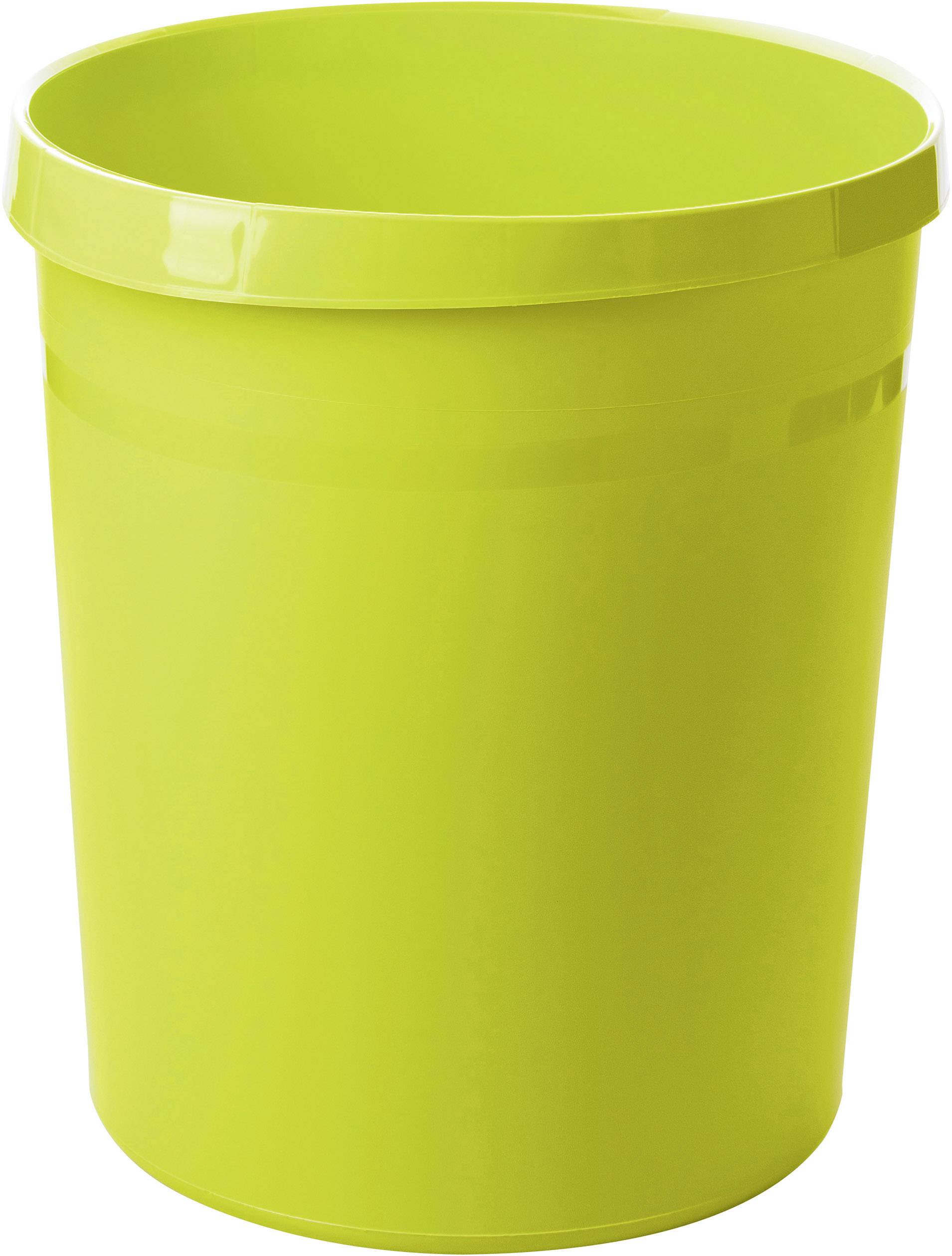 HAN GRIP 18190-50 Waste paper basket 18 l (Ø x H) 312 mm x 345 mm Polypropylene Lemon 1 pc(s)
