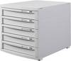 HAN CONTUR 1505-11 Desk drawer box Light grey A4, B4, C4 No. of drawers: 5