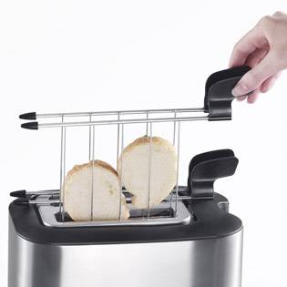 Severin AT 2516 Toaster Stainless steel (brushed), Black-3