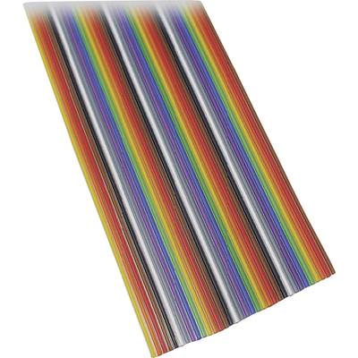 BKL Electronic 10120160/10 Ribbon cable Contact spacing: 1.27 mm 25 x 0.08 mm² Multi-coloured 10 m