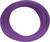 A coil of purple wire, neatly wound, rests on a white background.