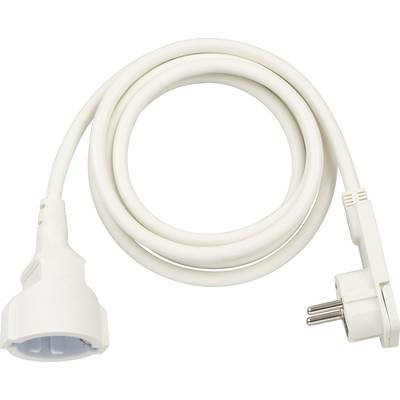 Brennenstuhl 1168980220 Current Cable extension   White 2.00 m H05VV-F 3G 1,5 mm² 