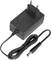 Black power adapter with Euro plug and cable. Suitable for charging electronic devices.