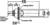 Technical drawing of a cylindrical plug with dimensions. Shows positioning, sealing disc, and container wall.