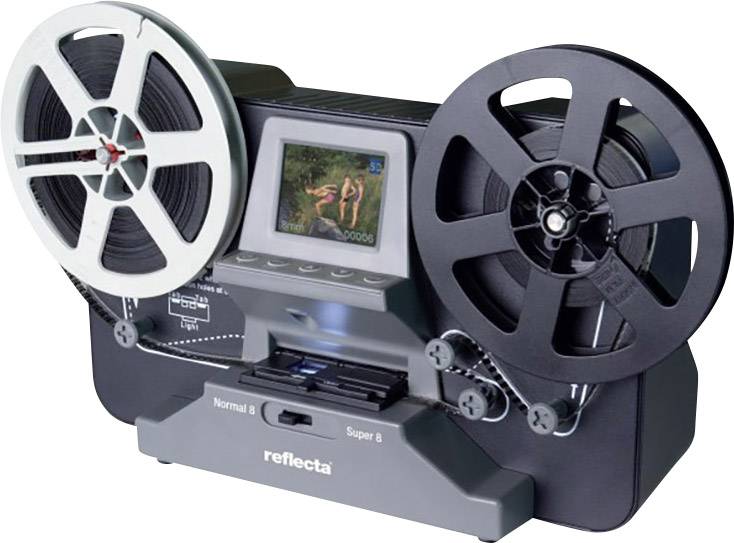 Film scanner Reflecta Super 8 Normal 8 1440 x 1080 p Super 8, 8mm film, TV out, Memory card slot, Display, PC-free digitizing
