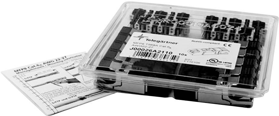 RJ45 CONNECTOR CAT 6A shielded Plug, straight Metal Telegaertner J00026A2111 1 pc(s)