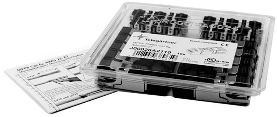 Telegaertner 100023045 Telegaertner 100023045 N/A 100023045 Plug, straight No. of pins (RJ) 8P8C Metal 10 pc(s) 100023045 Plug, straight No. of pins (RJ) 8P8C