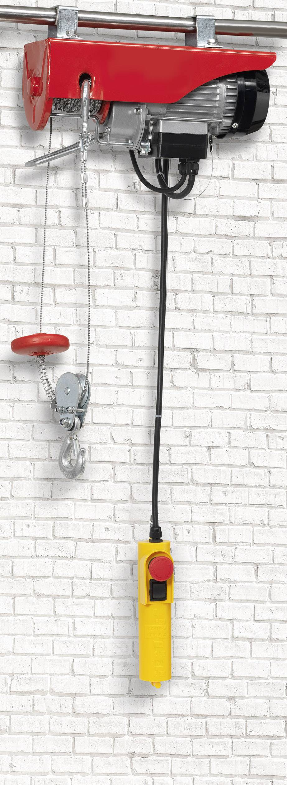 TOOLCRAFT 1550315 Electric block and tackle Load capacity (incl. pulley