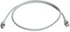 Telegärtner 100008175 RJ45 Network cable, patch cable CAT 5e S/FTP 0.50 m Grey Flame-retardant, incl. detent 0.5 m