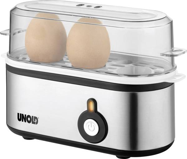 Unold Mini Egg boiler Stainless steel, Black