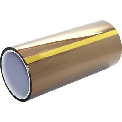 Roll of copper-coloured insulating tape, slightly angled, with a glossy surface, against a white background.