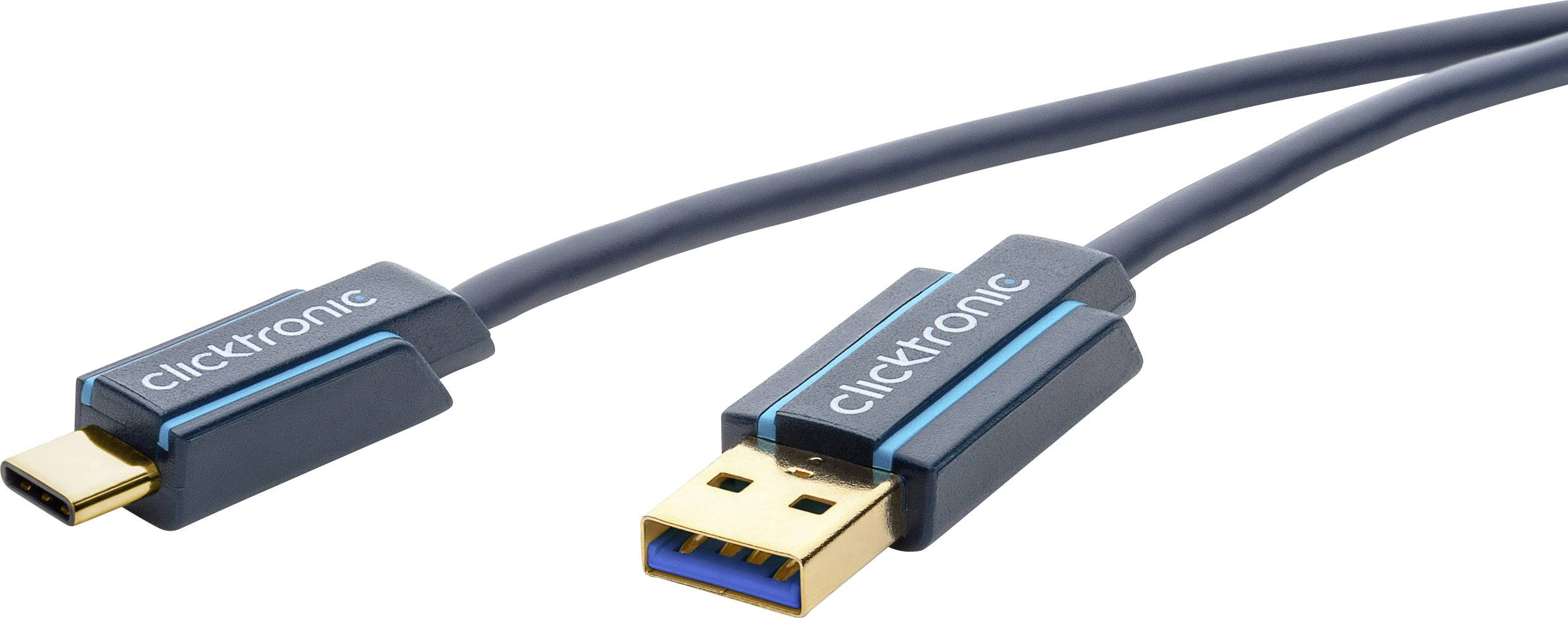 Goobay USB 3.0 Cable [1x USB 3.0 connector A - 1x USB-C plug] 3.00 m Black | Conrad.com