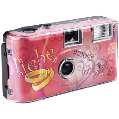  Topshot Love Hearts Black Disposable camera 1 pc(s) Built-in flash