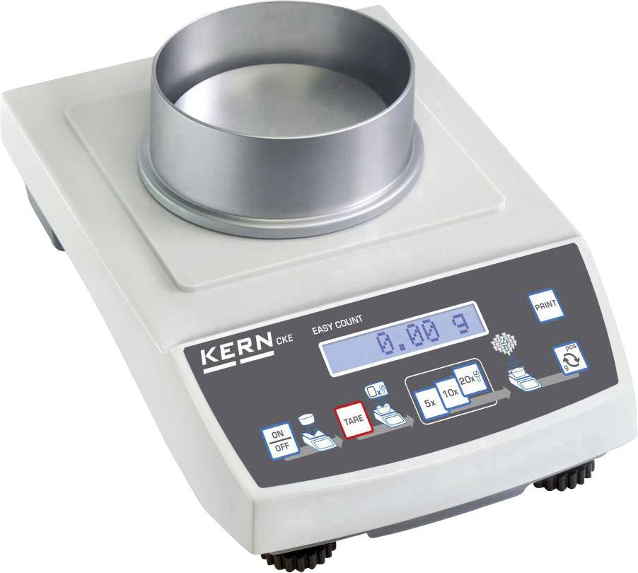 Kern CKE 360-3 Counting scales CKE 360-3 Weight range 360 g Readability 0.001 g via PSU, rechargeable Multicolour