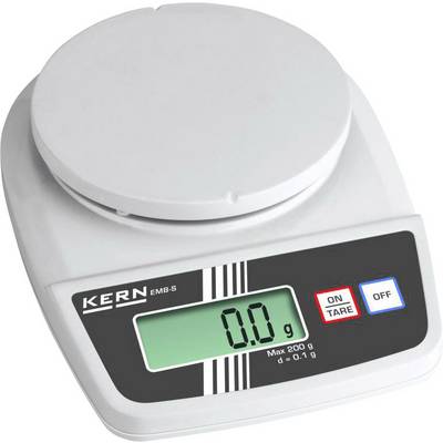 Kern EMB 5000-0S Compact scales EMB 5000-0S Weight range 5 kg Readability 1 g battery-powered White, Grey-0