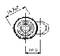 Technical drawing of a cylindrical part with diameter 14.8 and width 10.2. Shows dimensions and geometric details.