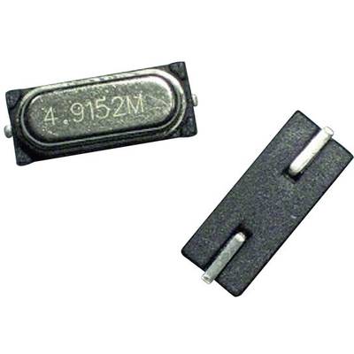 Two rectangular electronic components, one labelled '4.9152M', are displayed. They are likely crystals or resonators.
