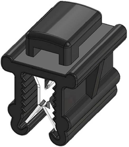 WKK 50096 Cable tie 200 mm 4.80 mm Black Cross-bundling, Heat-resistant, Weatherproof 1 pc(s)