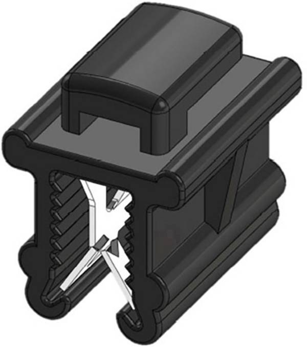 WKK 50096 Cable tie 200 mm 4.80 mm Black Cross-bundling, Heat-resistant, Weatherproof 1 pc(s)