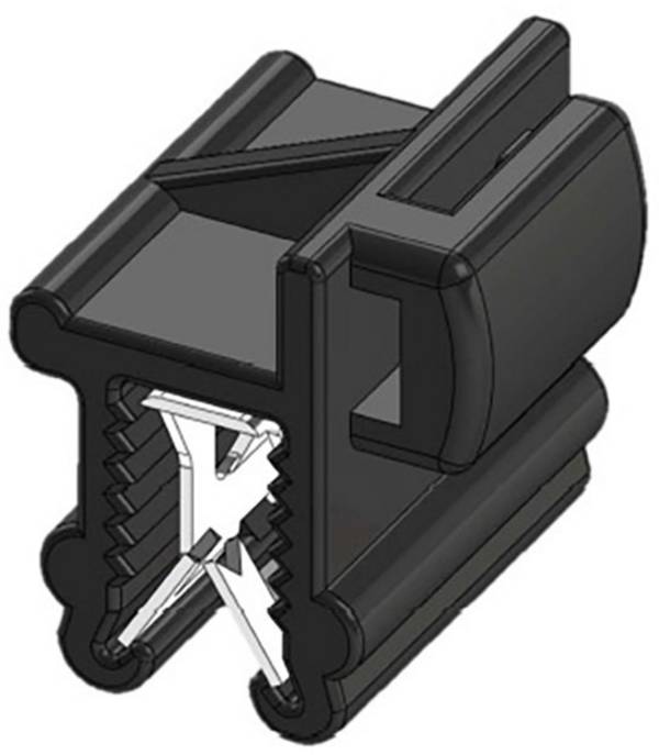 WKK 50097 Cable tie 200 mm 4.80 mm Black Lateral bundling, Heat-resistant, Weatherproof 1 pc(s)