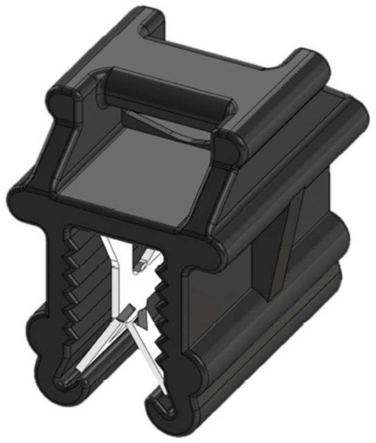 WKK 50098 Cable tie 200 mm 4.80 mm Black Cross-bundling, Heat-resistant, Weatherproof 1 pc(s)