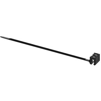 WKK ART005907  Cable tie 160 mm 3.60 mm Black Lateral bundling, Heat-resistant, Weatherproof 1 pc(s)