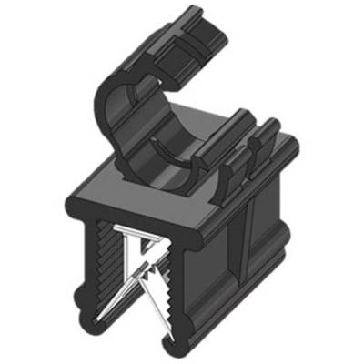 WKK EdgeClip Detachable ART005919 Bundle diameter (fixed)=4.50 mm heat-stabilised, Bundle runs in parallel to mount Blac
