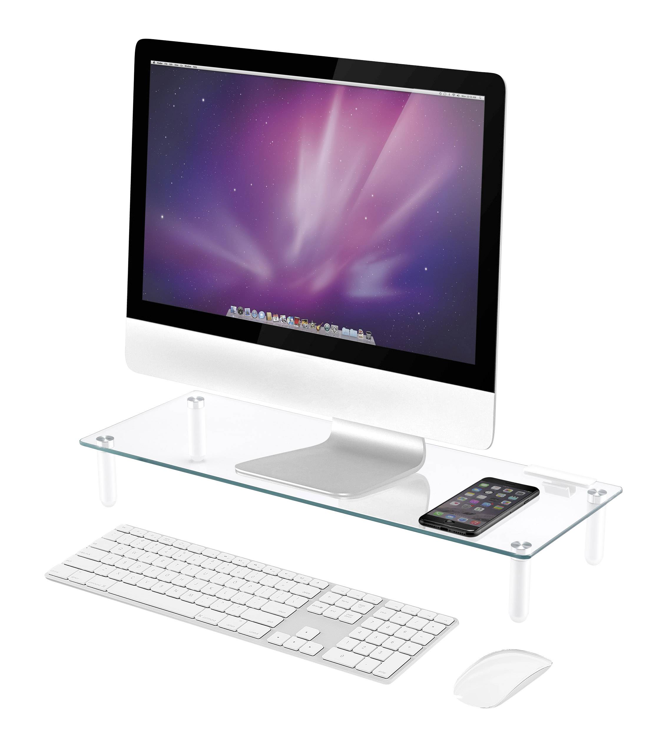 SpeaKa Professional SP-MO-02 Monitor riser Height range: 8 cm (max) Silver