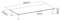Diagram of a rectangular table with dimensions: Length 560 mm, Width 210 mm, Height 80 mm, Tabletop Thickness 5 mm.
