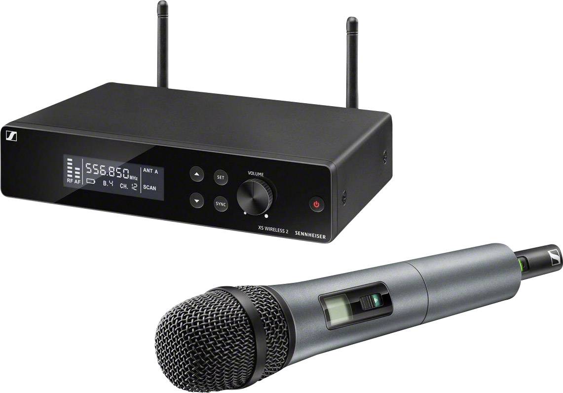 Sennheiser XSW 2-865-E Wireless microphone set Transfer type:Radio incl. clip, incl. bag